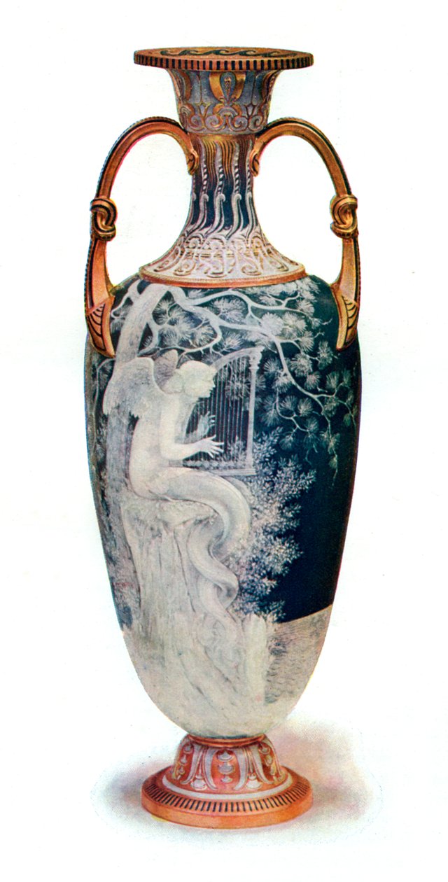 A sziréna, Minton váza, Marc-Louis-Emmanuel Solon, 1904. alkotó: Marc Louis Emmanuel Solon