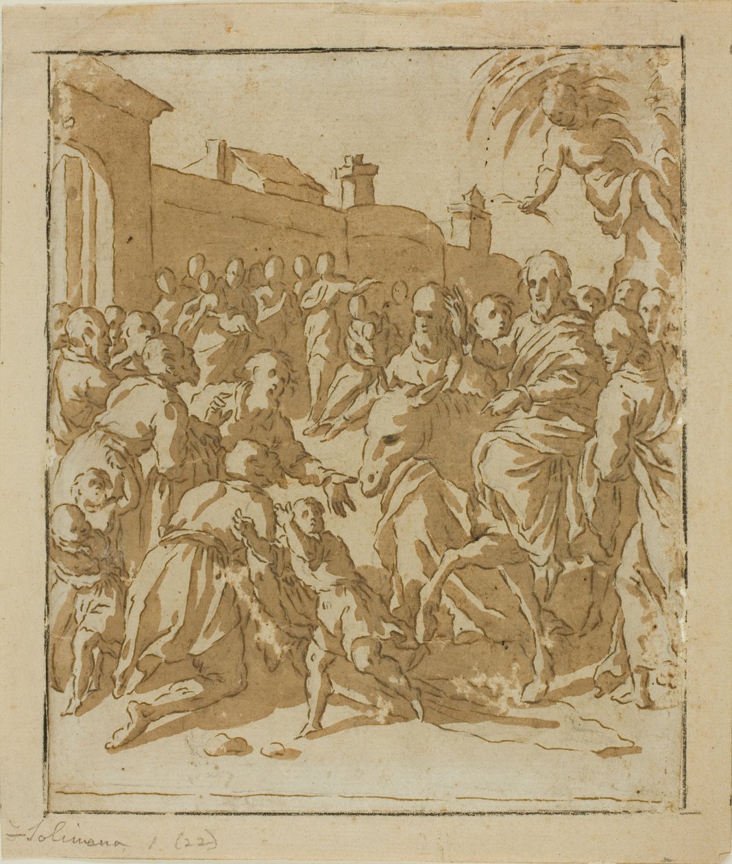 Krisztus belép Jeruzsálembe alkotó: Marcantonio Bassetti