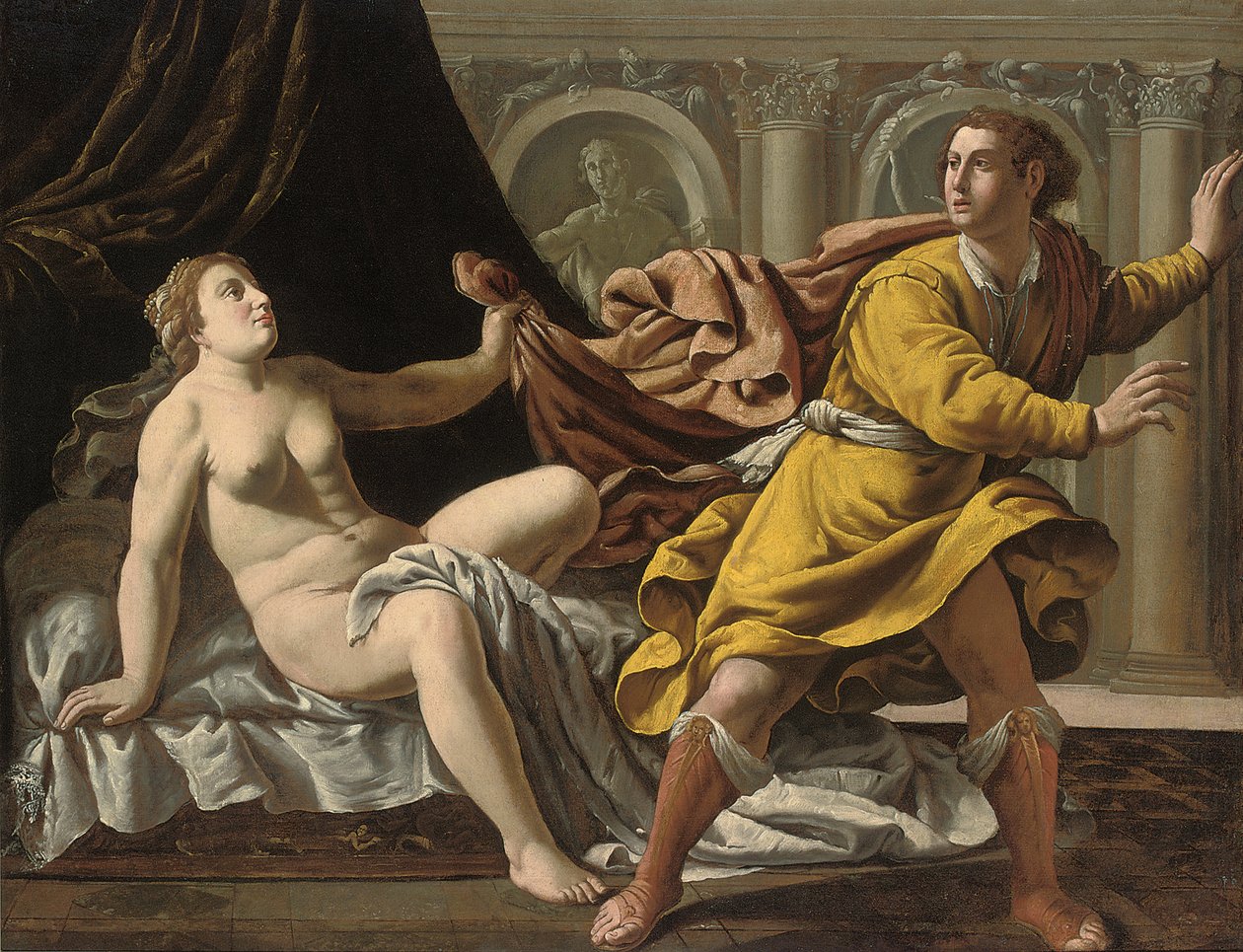 József és Potifár felesége alkotó: Marcantonio Bassetti