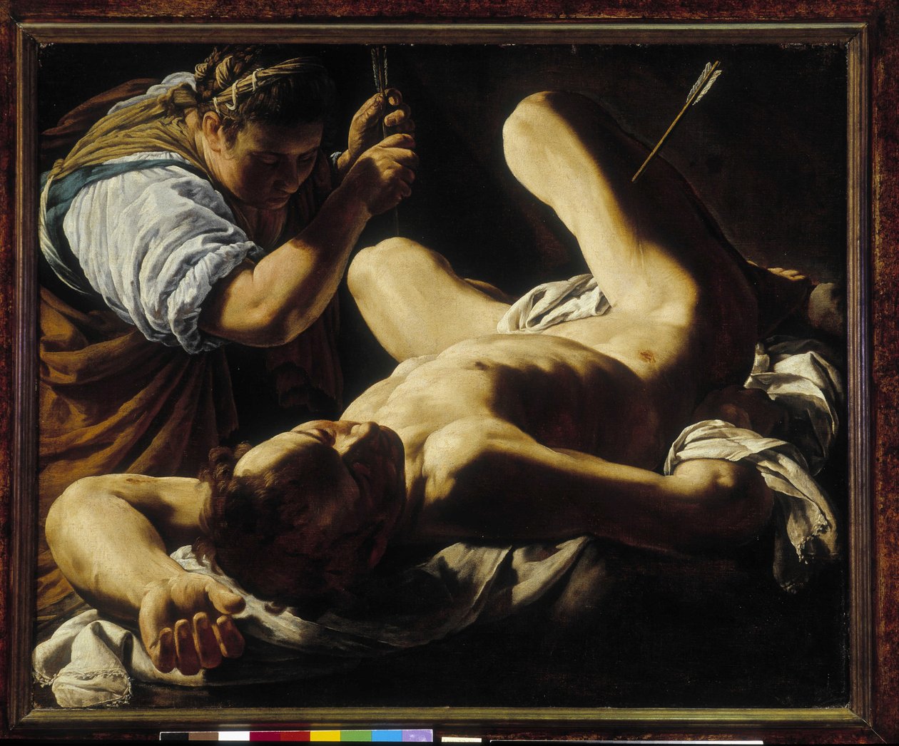 San Sebastian gyógyít Irene által alkotó: Marcantonio Bassetti