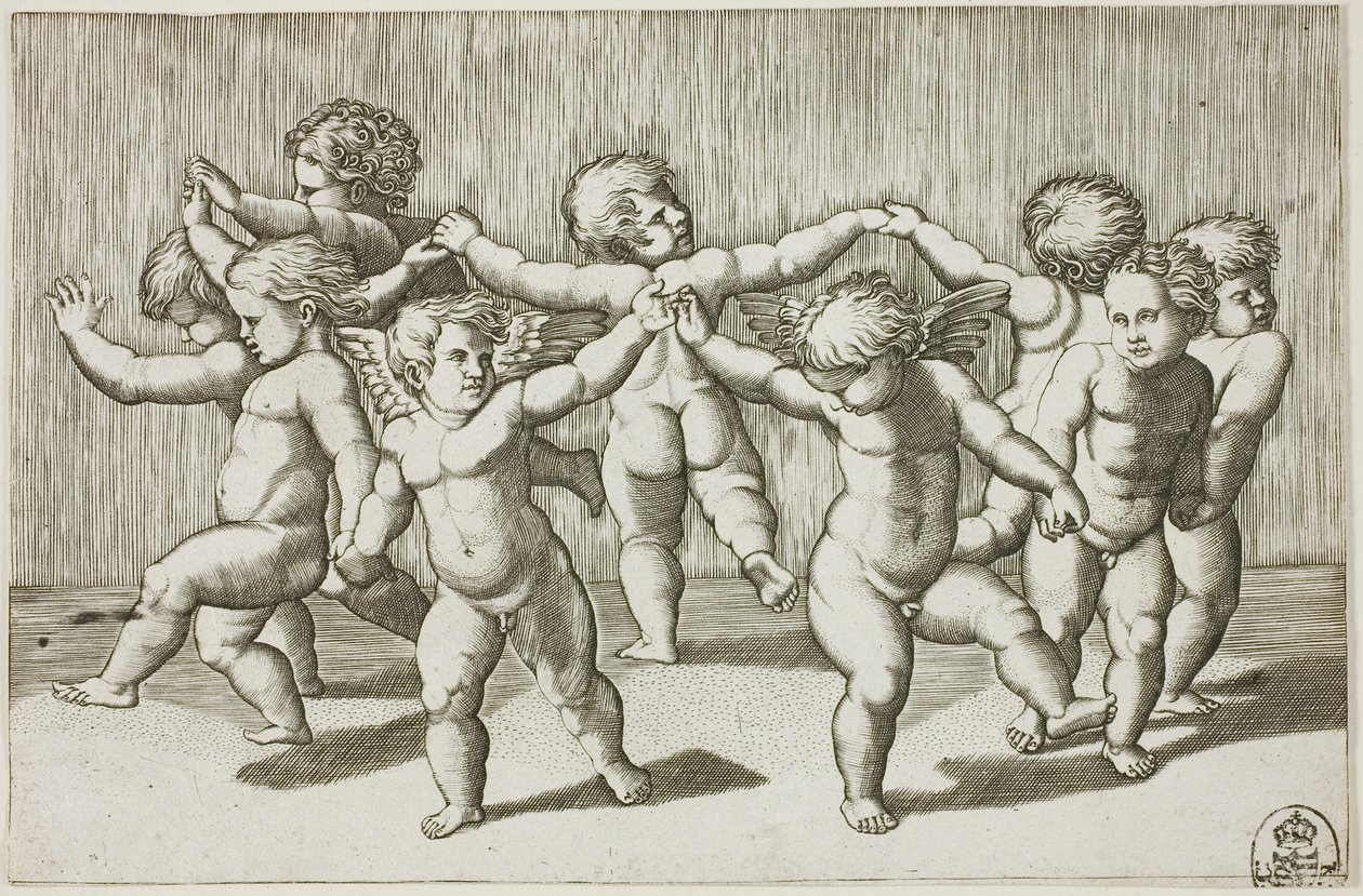 Ámor tánca alkotó: Marcantonio Raimondi