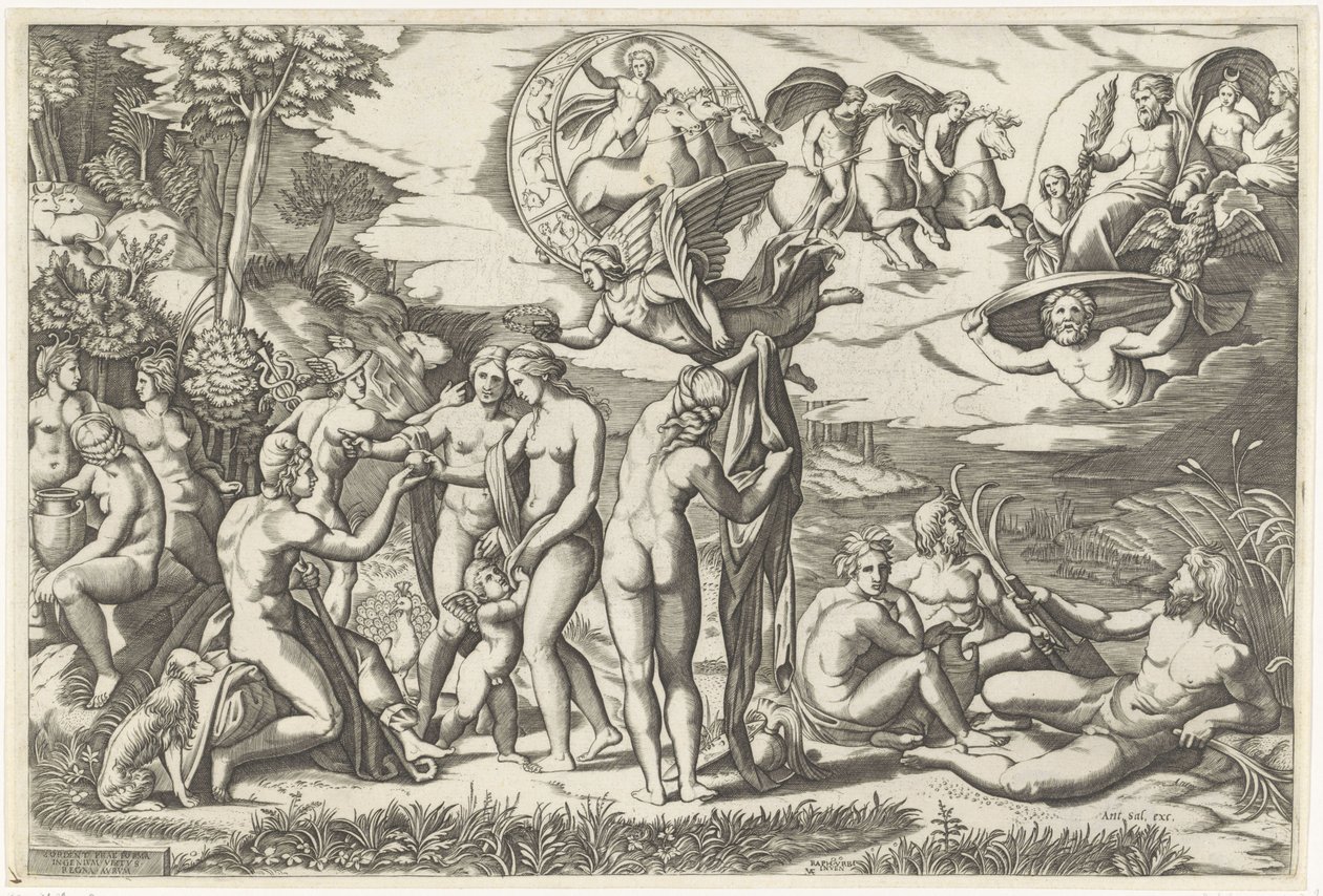 Párizs ítélete alkotó: Marcantonio Raimondi