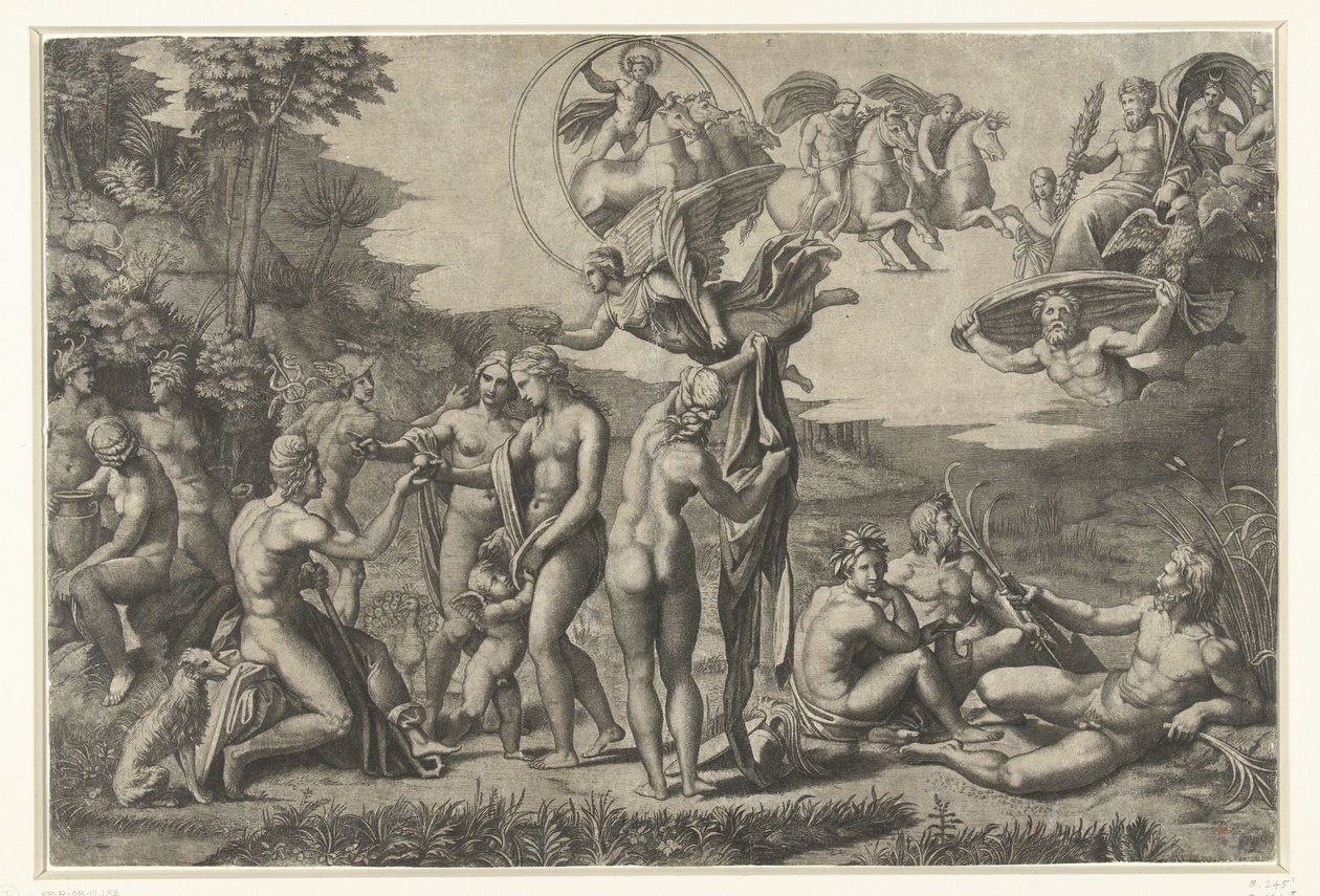 Párizs ítélete alkotó: Marcantonio Raimondi