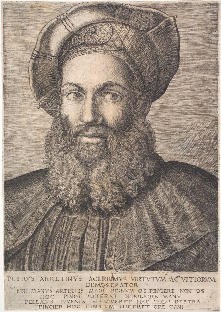 Pietro Aretino alkotó: Marcantonio Raimondi