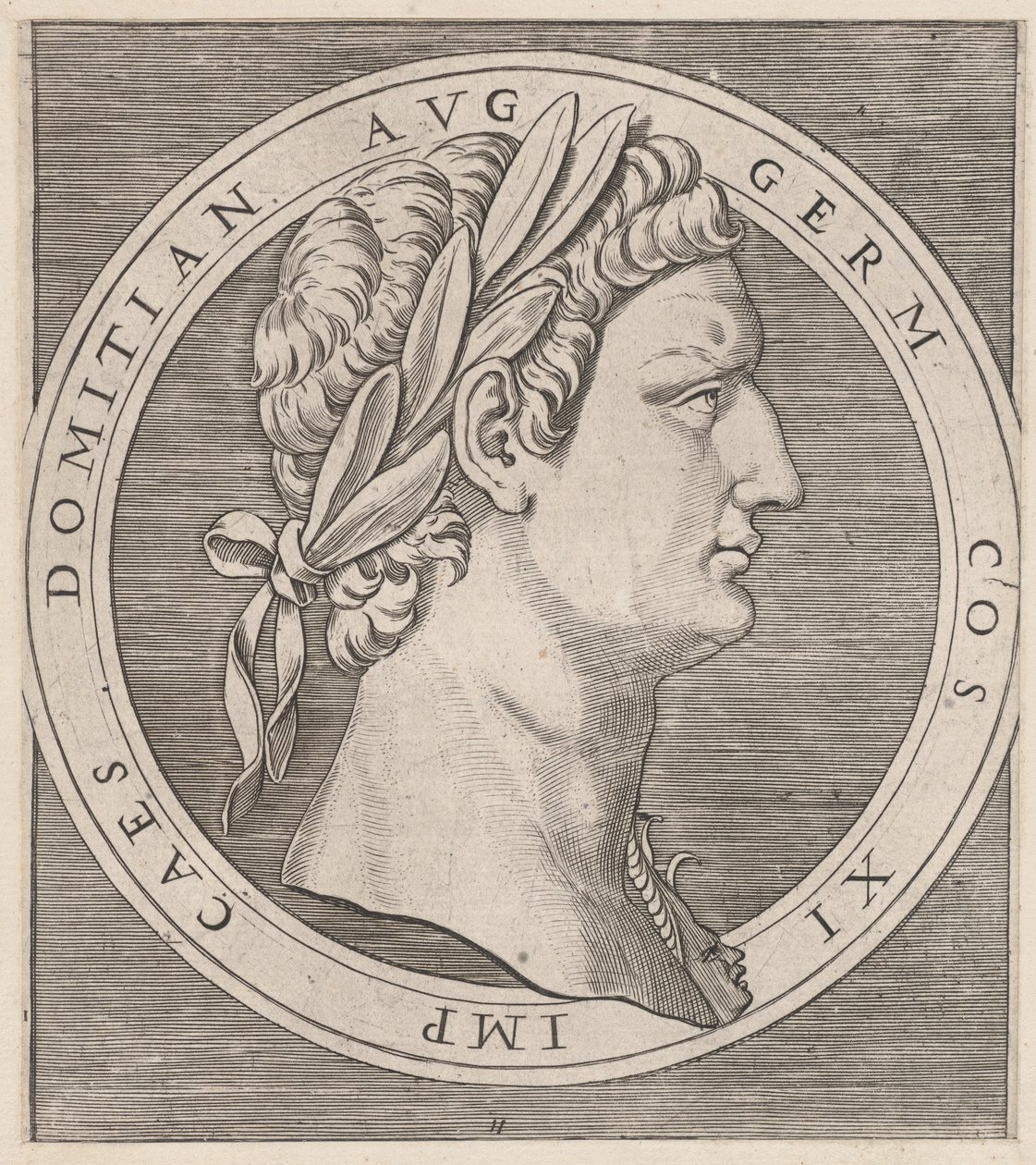 A római nagyszerűség tükre: Domitianus, A tizenkét császárból, kb. 1500-1534., kb. 1500-1534. alkotó: Marcantonio Raimondi