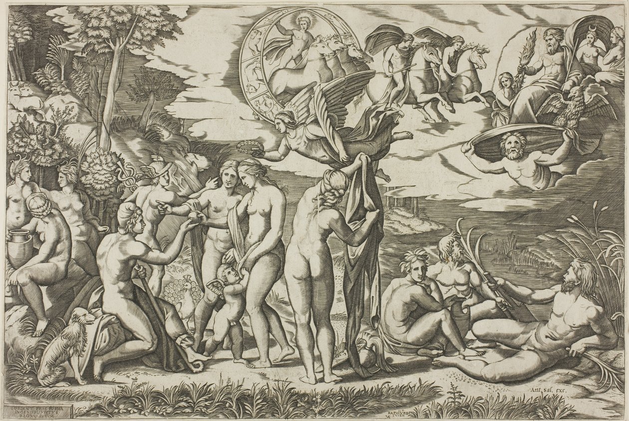 A párizsi ítélet alkotó: Marcantonio Raimondi