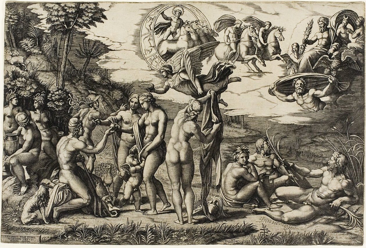 A párizsi ítélet alkotó: Marcantonio Raimondi