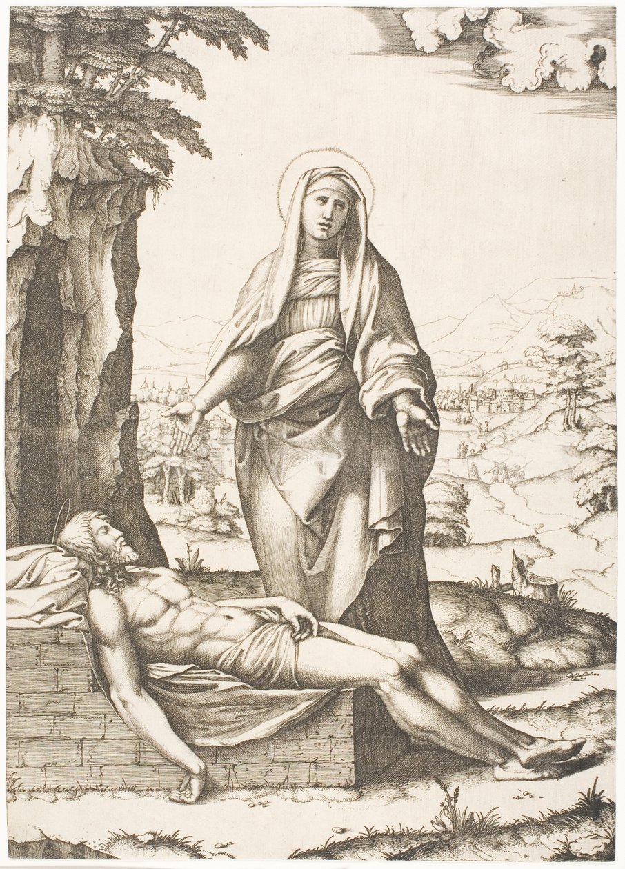 A Pietà alkotó: Marcantonio Raimondi