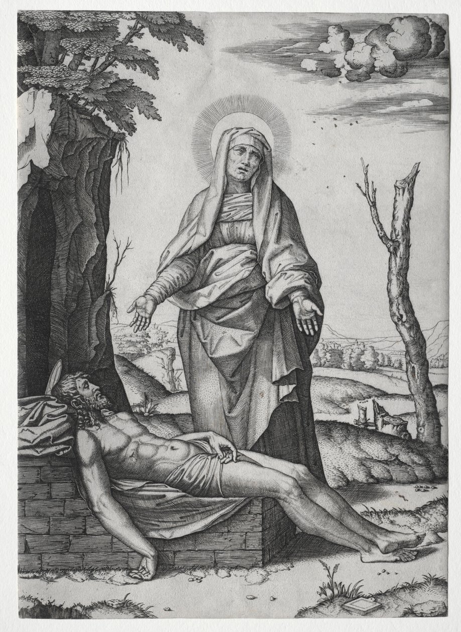 A Pieta. alkotó: Marcantonio Raimondi