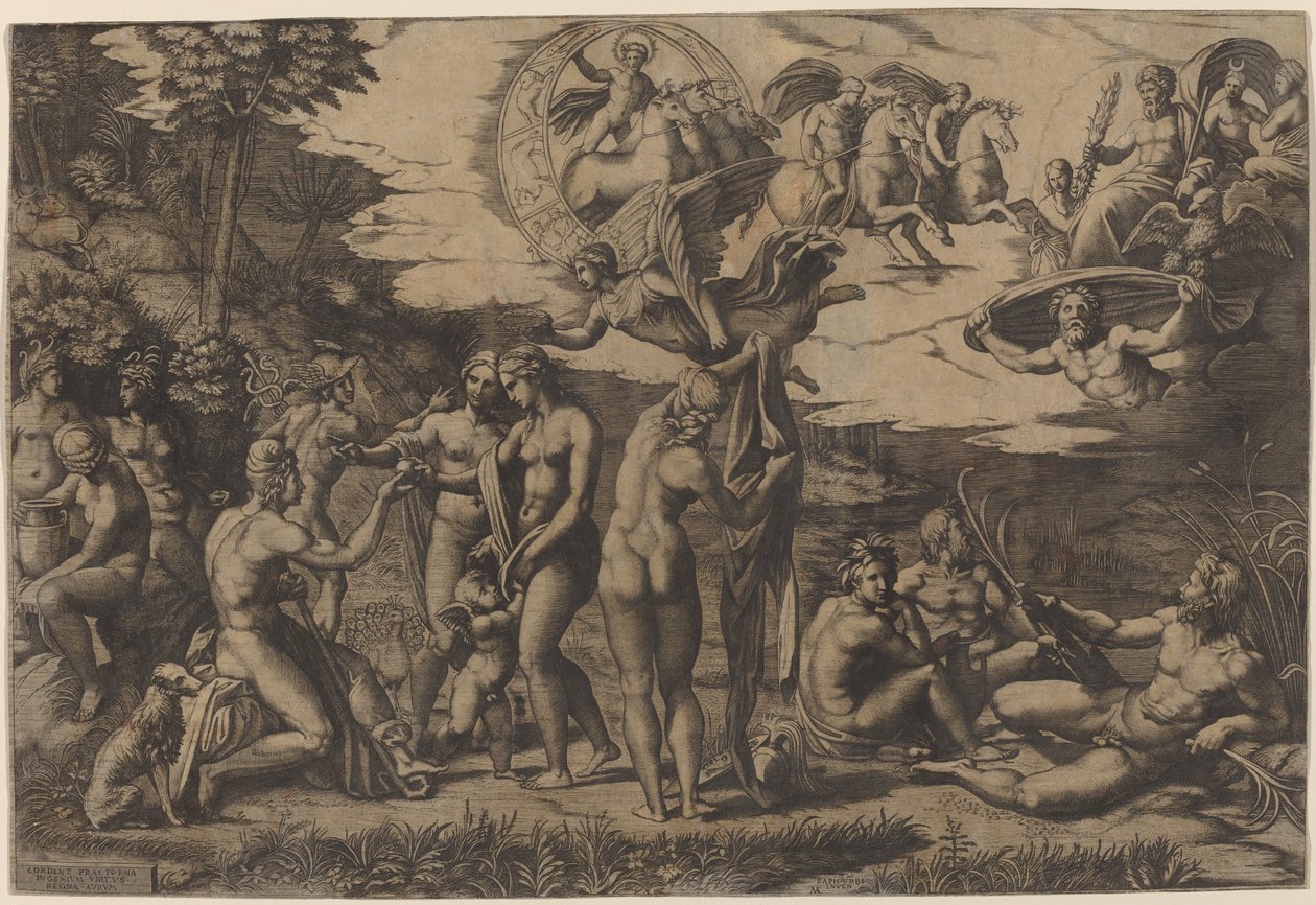 A párizsi ítélet alkotó: Marcantonio Raimondi after Raphael