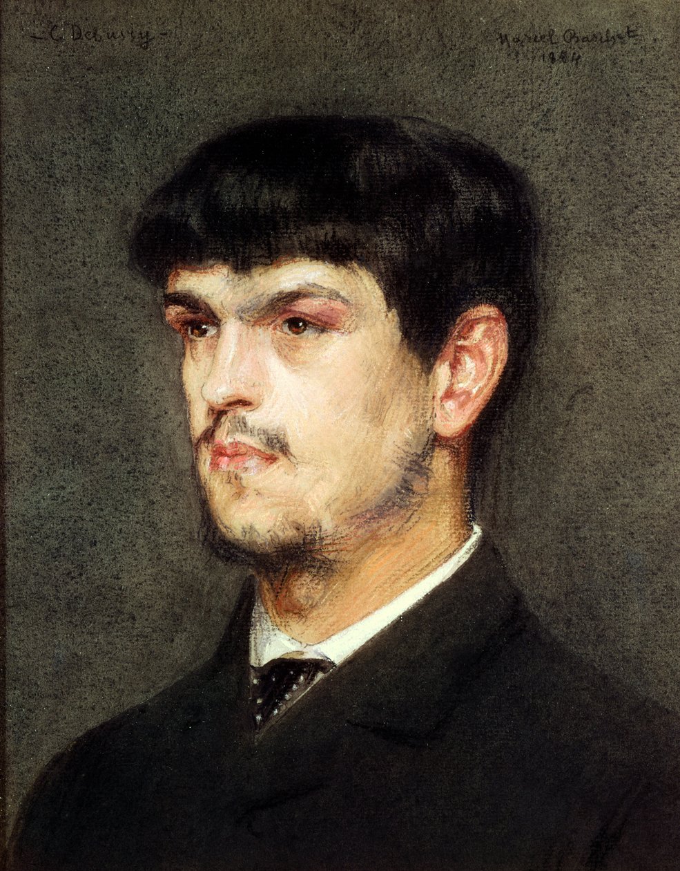 Claude Debussy Rómában, 1884 (pasztell, papíron) alkotó: Marcel Andre Baschet