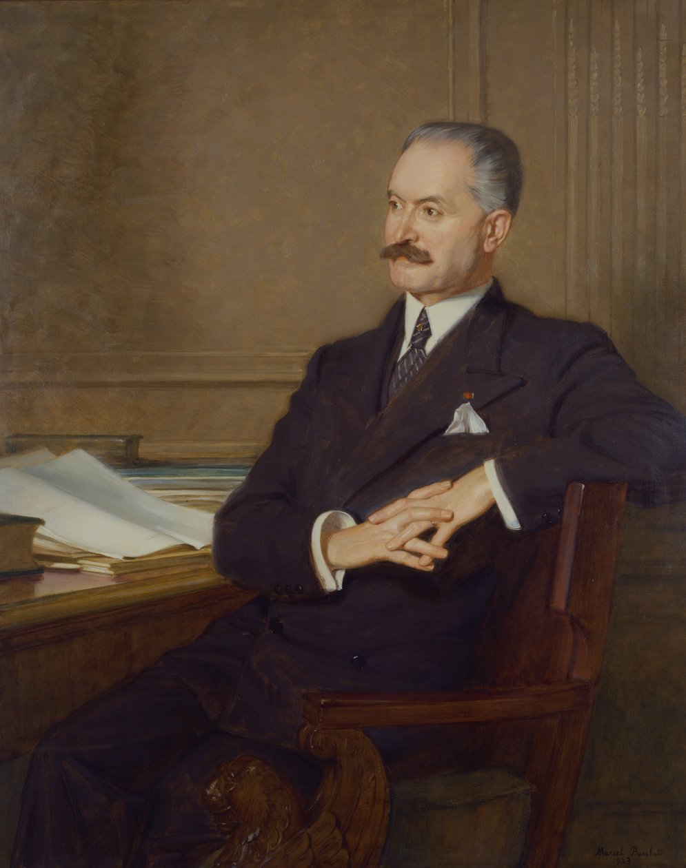 Albert Lebrun (1871-1950) portréja 1933 alkotó: Marcel Andre Baschet