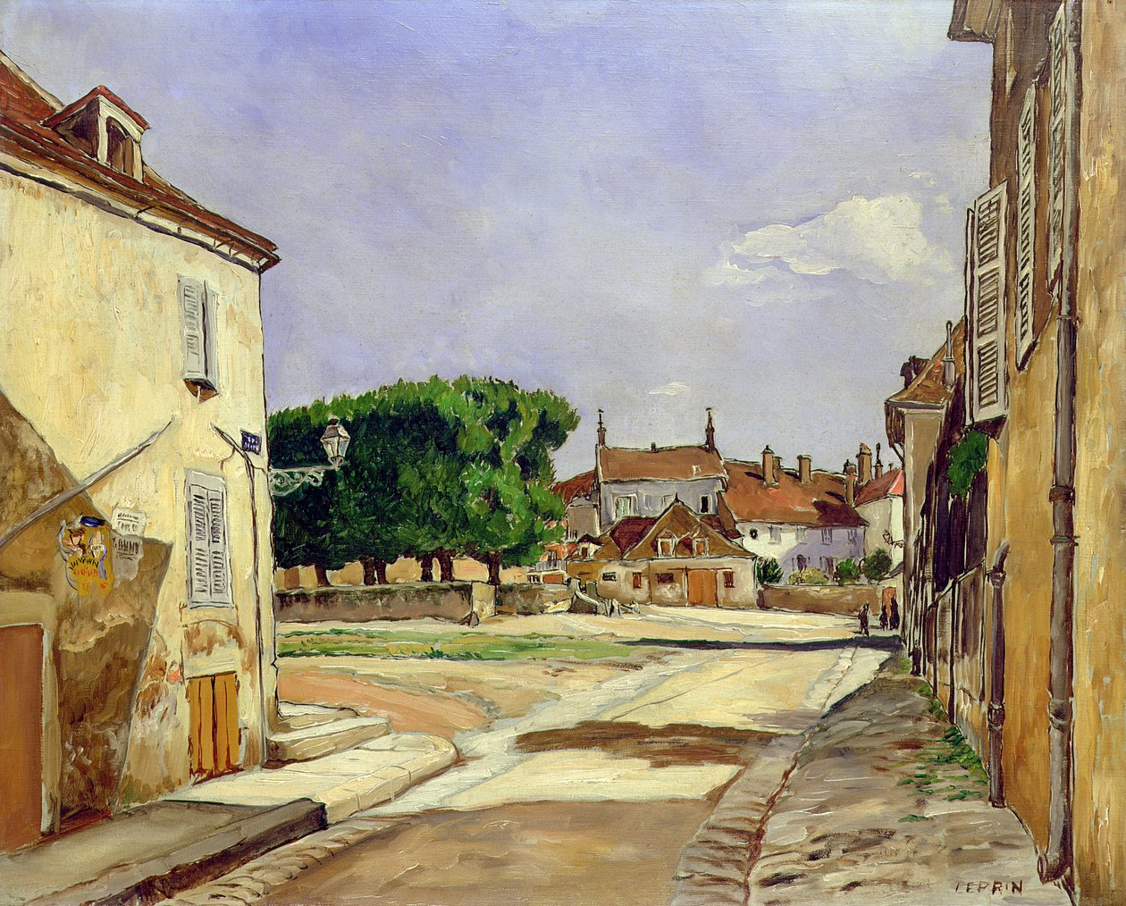 Egy utca Avallonban alkotó: Marcel Leprin