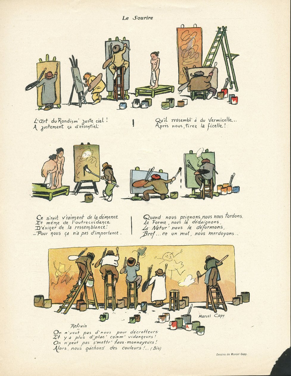Illusztráció: Marcel Capy (1865-1941) a Le Smile, 12. számban, 2013.03.20 - A rondizmus művészete 