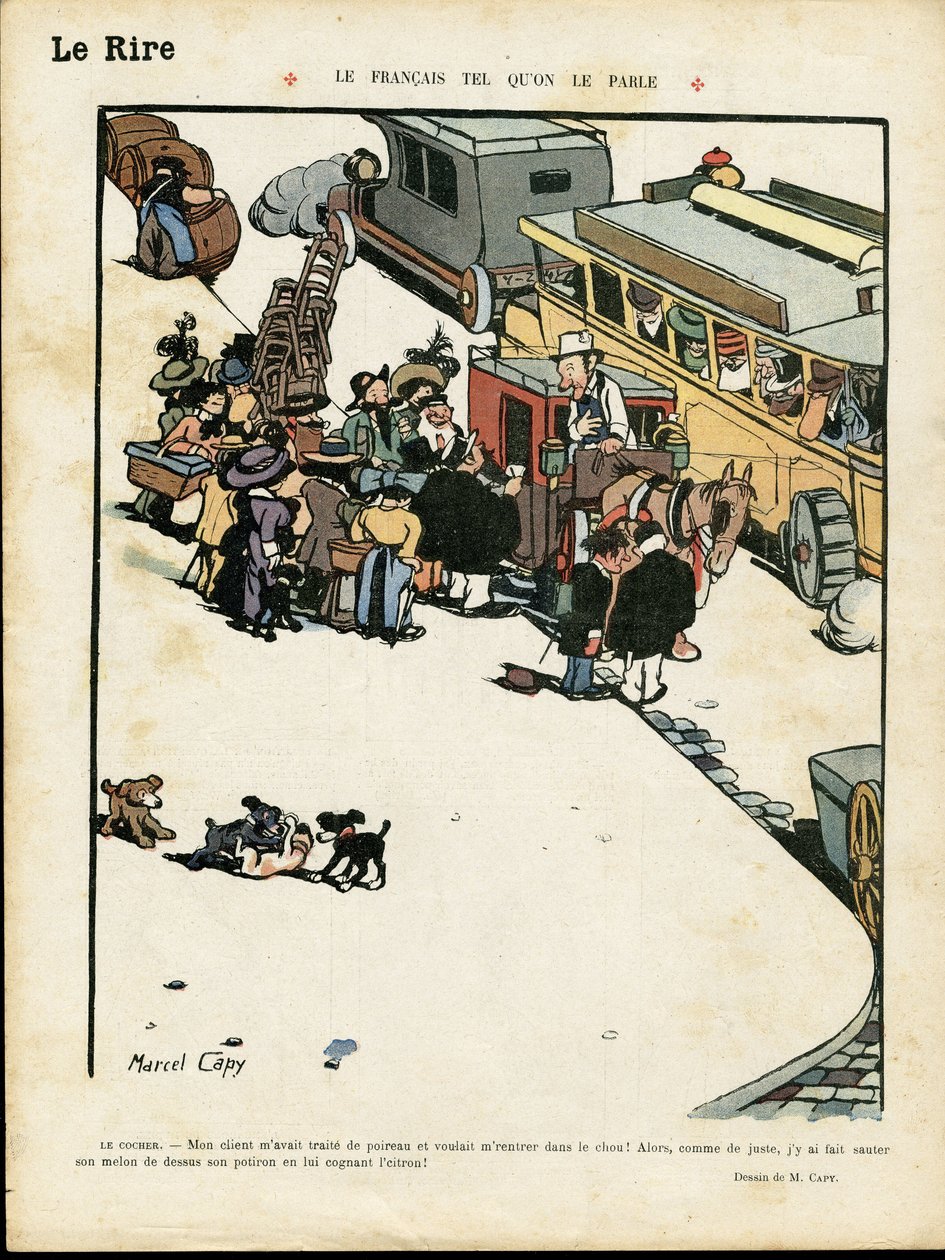 Marcel Capy (1865-1941) illusztrációja a Le Lire-ben alkotó: Marcel Amable O.L. Capy