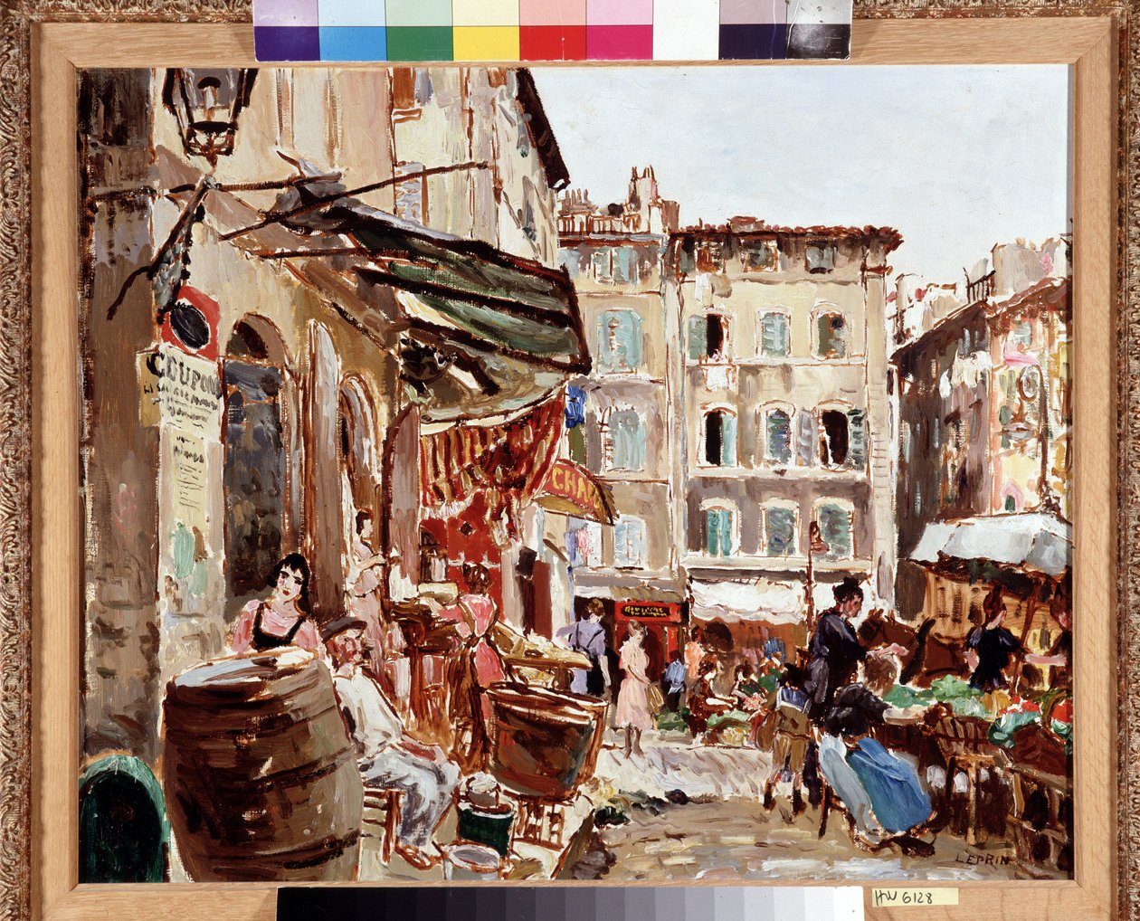 A Marseille-i Lenche tér piaca Marcel Leprin (1891-1933) festménye Mérete 50x61 cm Kötelező megemlítés: Provence, Marseille gyűjteményalapítása alkotó: Marcel Leprin