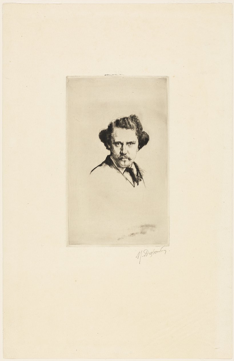 Alfred Cadart portréja alkotó: Marcellin Gilbert Desboutin