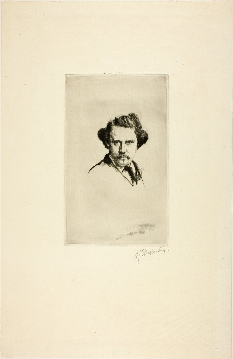 Alfred Cadart portréja, 1875 alkotó: Marcellin Gilbert Desboutin
