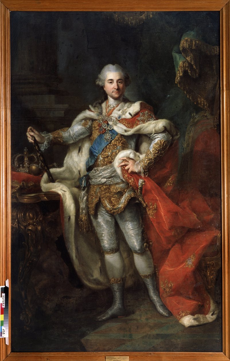 Stanislaw II August Poniatowski, a Lengyel-Litván Nemzetközösség királya és nagyhercege (1732-1798) portréja, 1790 körül (olaj, vászon) alkotó: Marcello Bacciarelli
