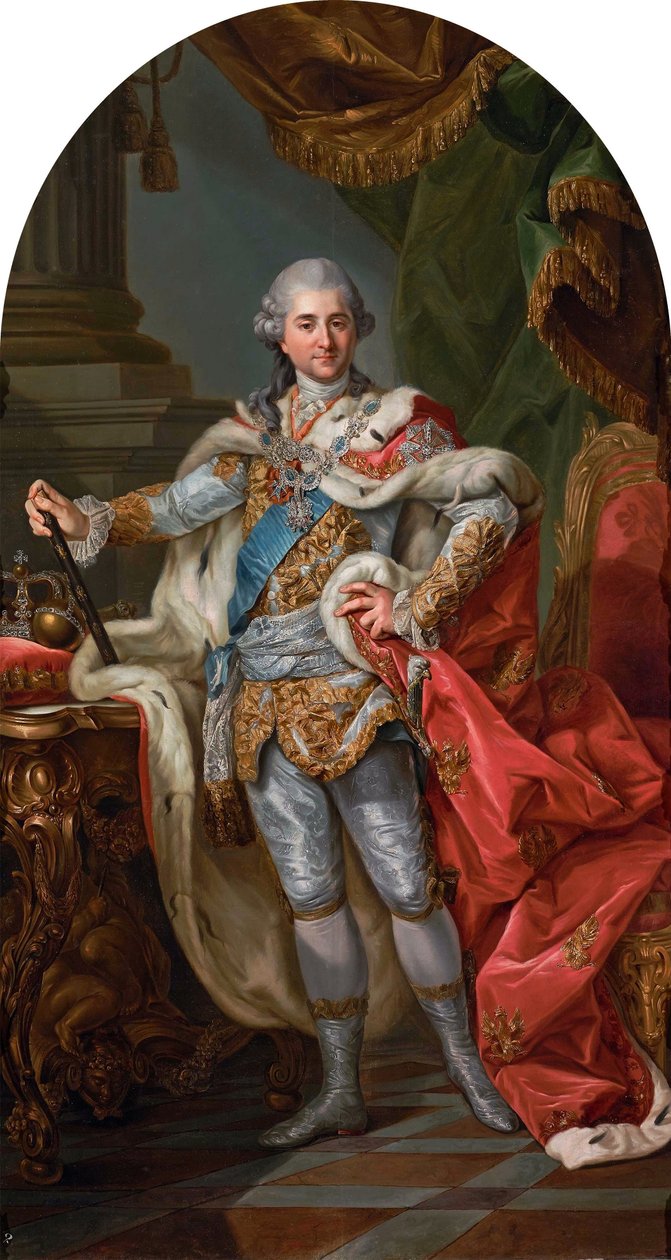 Stanislaus Augustus koronázási ruhában alkotó: Marcello Bacciarelli