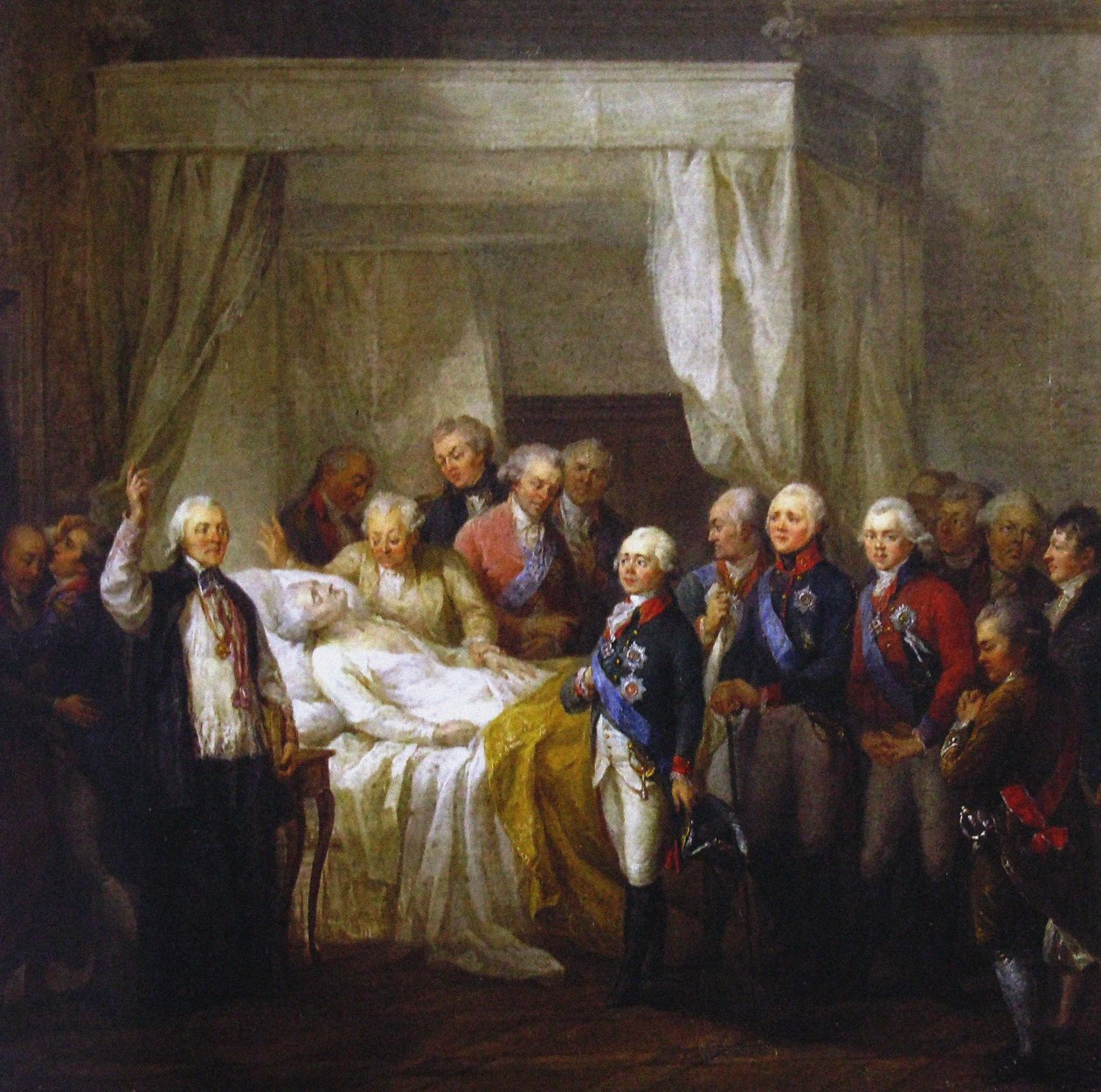 Stanislaw II August Poniatowski halála, 1798 után alkotó: Marcello Bacciarelli