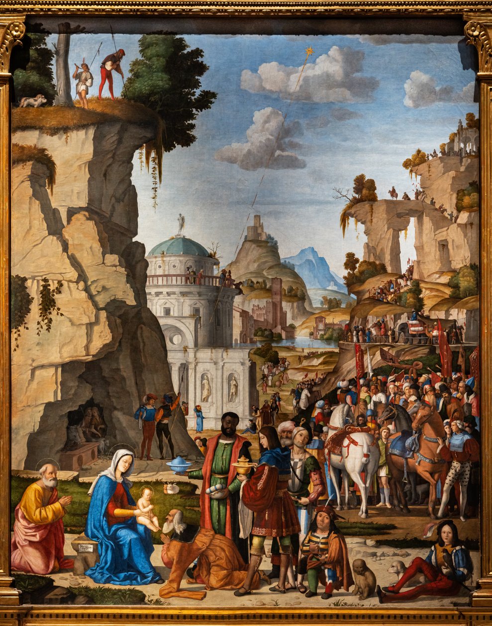 Bölcsek imádata, részlet alkotó: Marcello Fogolino