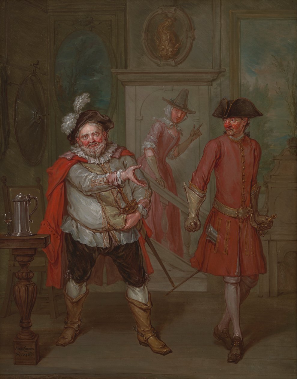 Jelenet Shakespeare "Henry IV, I. rész" című művéből alkotó: Marcellus Laroon the Younger