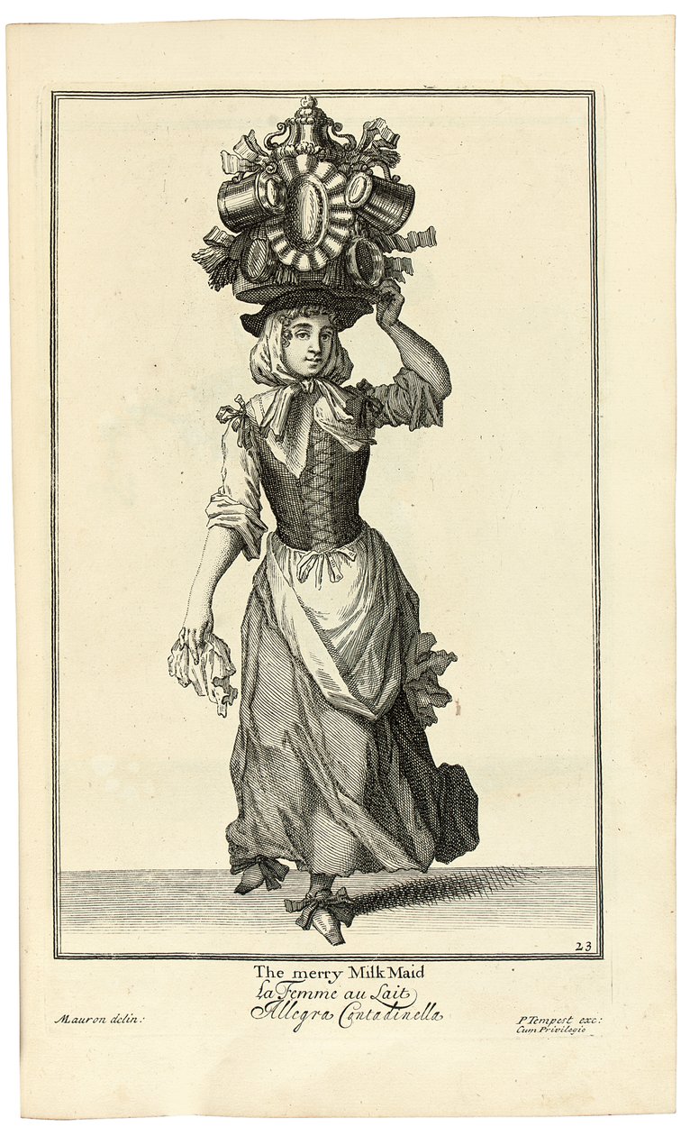 A vidám tejeslány, 1733 alkotó: Marcellus or Marcel Lauron