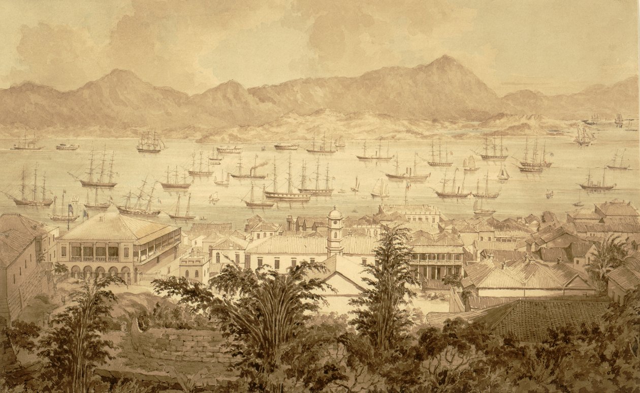 Hong Kong kikötője alkotó: Marciano Antonio Baptista