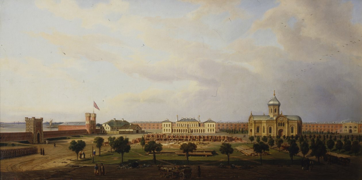 Az ivangorodi erőd belső képe, 1846 alkotó: Marcin Zaleski