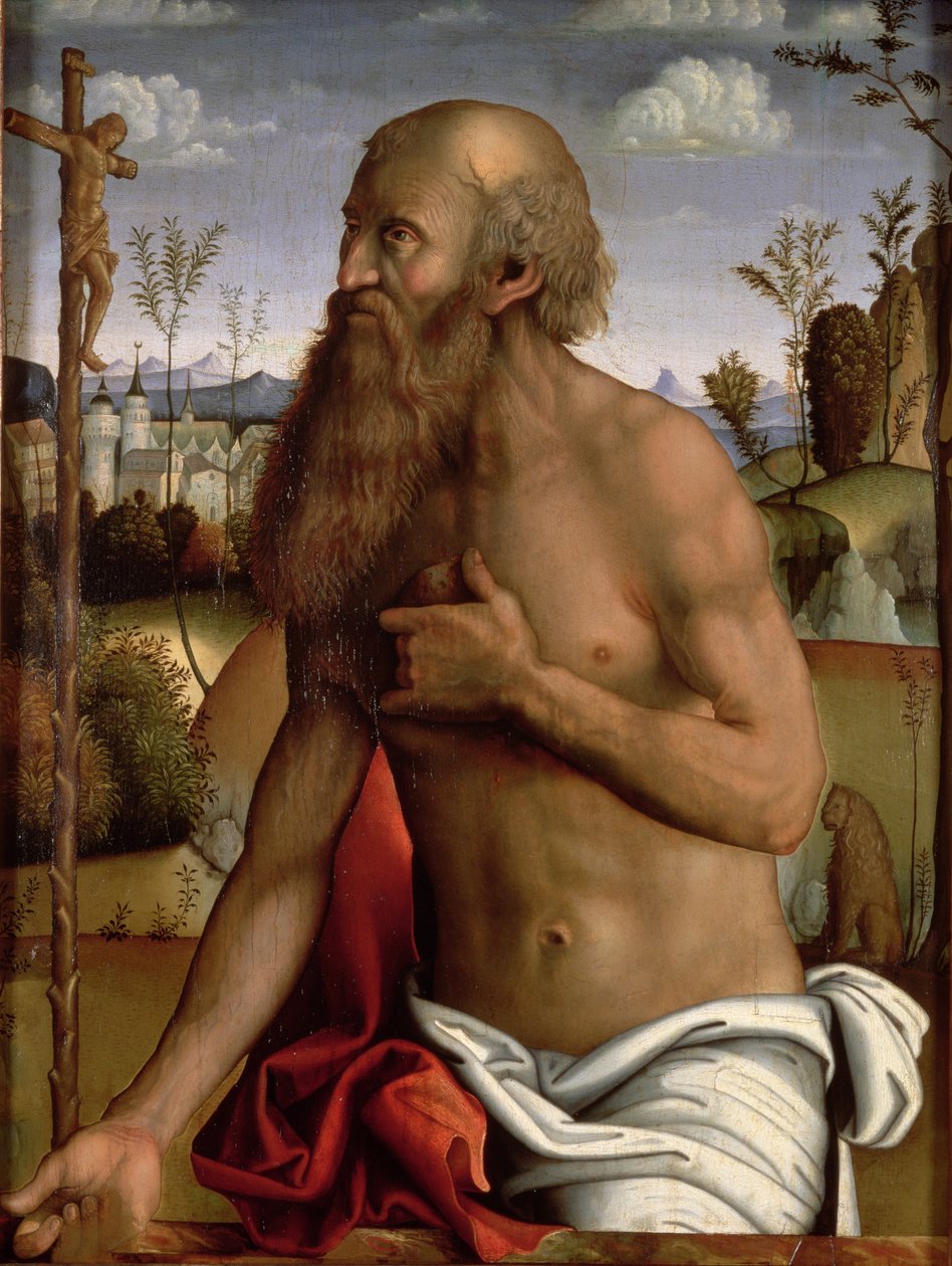 Szent Jeromos a bűnbánatban alkotó: Marco Meloni