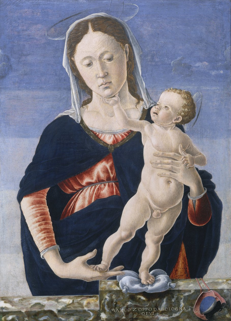 Madonna és gyermeke, 1467-8 körül (tempera, nyárfa tábla) alkotó: Marco Zoppo