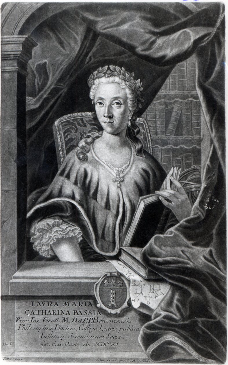 Laura Maria Caterina Bassi, metszett Johann Jakob Haid alkotó: Marco Alvise Pitteri