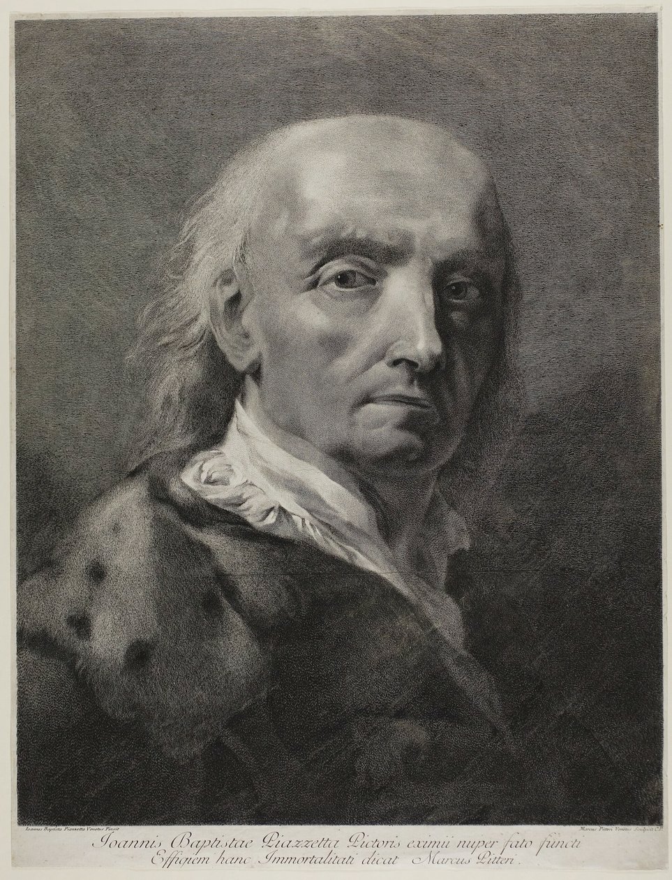 Giovanni Battista Piazzetta festő portréja alkotó: Marco Alvise Pitteri