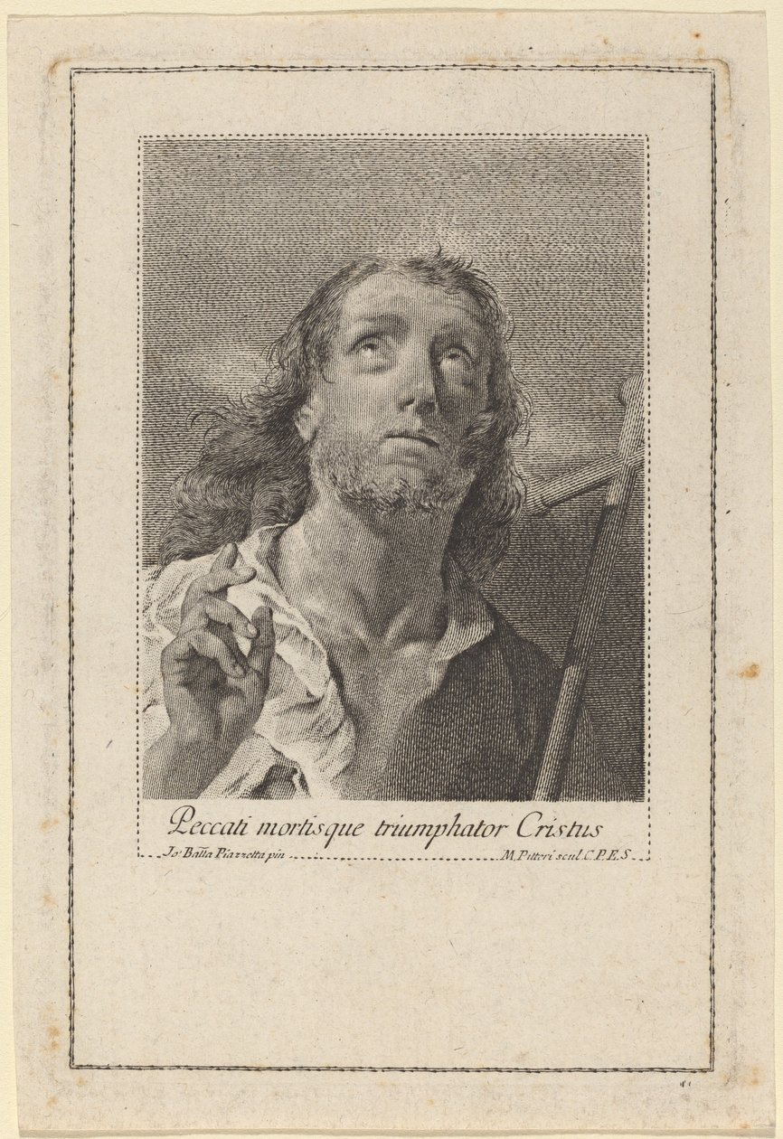 Krisztus győzedelmeskedik a bűn és a halál felett alkotó: Marco Alvise Pitteri after Giovanni Battista Piazzetta