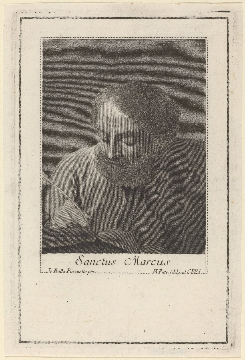 Szent Márk alkotó: Marco Alvise Pitteri after Giovanni Battista Piazzetta