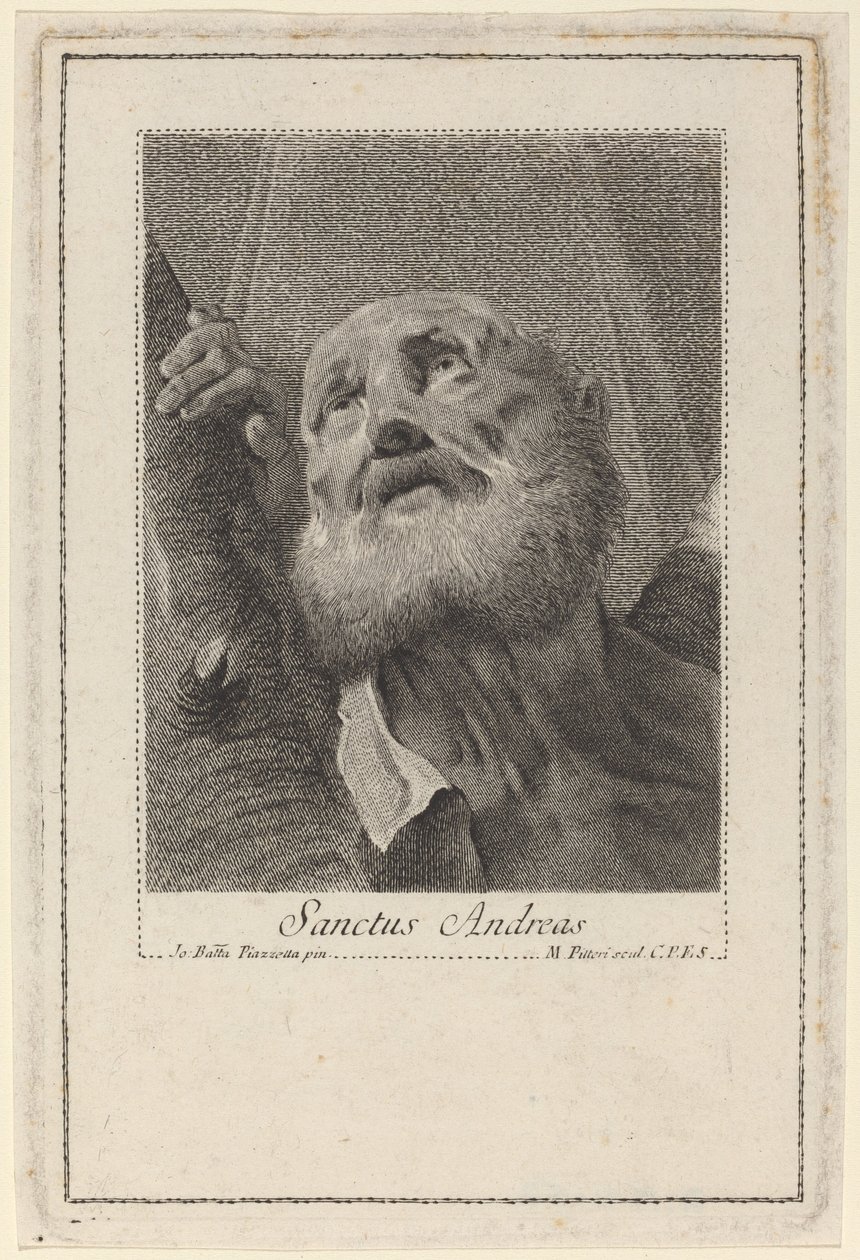 Szent András alkotó: Marco Alvise Pitteri after Giovanni Battista Piazzetta