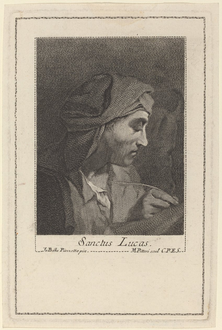 Szent Lukács alkotó: Marco Alvise Pitteri after Giovanni Battista Piazzetta