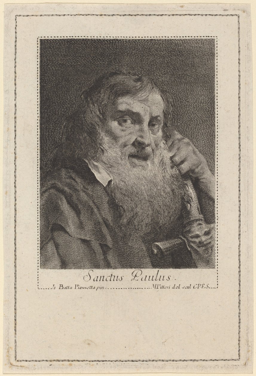Szent Pál alkotó: Marco Alvise Pitteri after Giovanni Battista Piazzetta