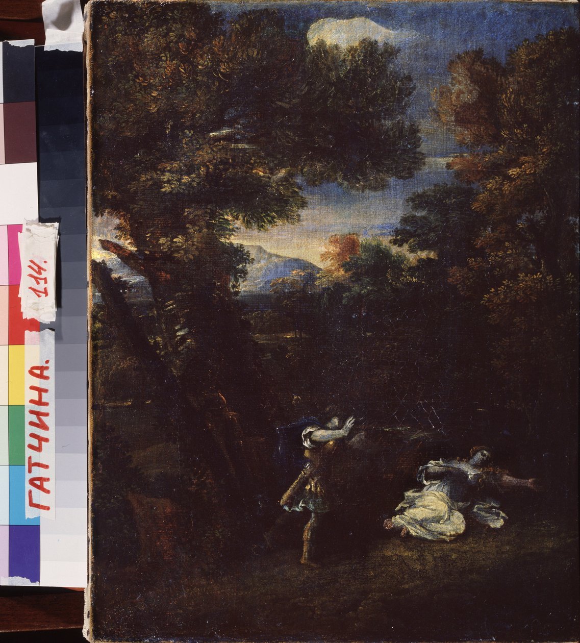 Cephalus et Procris (Cephalus és Procris). Peinture de Marcantonio Franceschini (1648-1729), huile sur toile. Olasz művészet (Bologna) alkotó: Marcantonio Franceschini