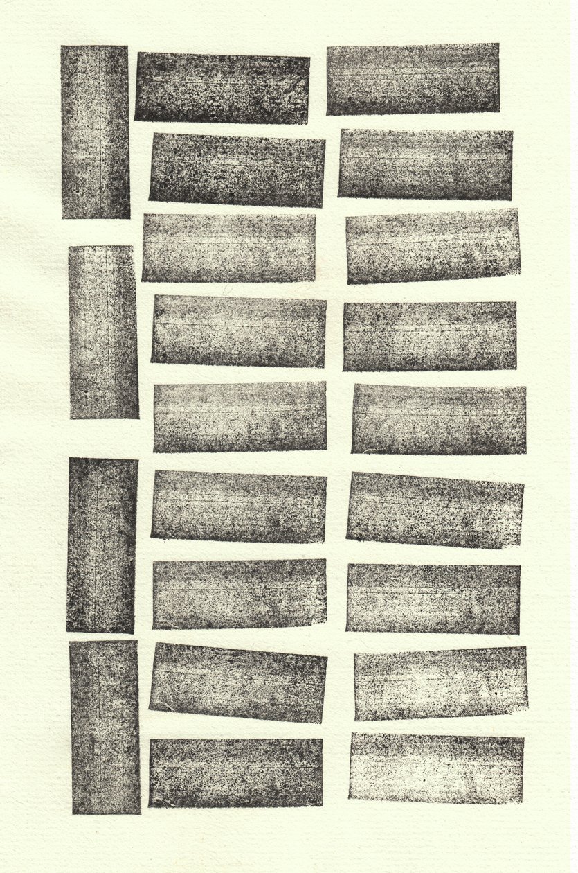 Stones_22, 2017 (gumibélyegek) alkotó: Marco Campedelli