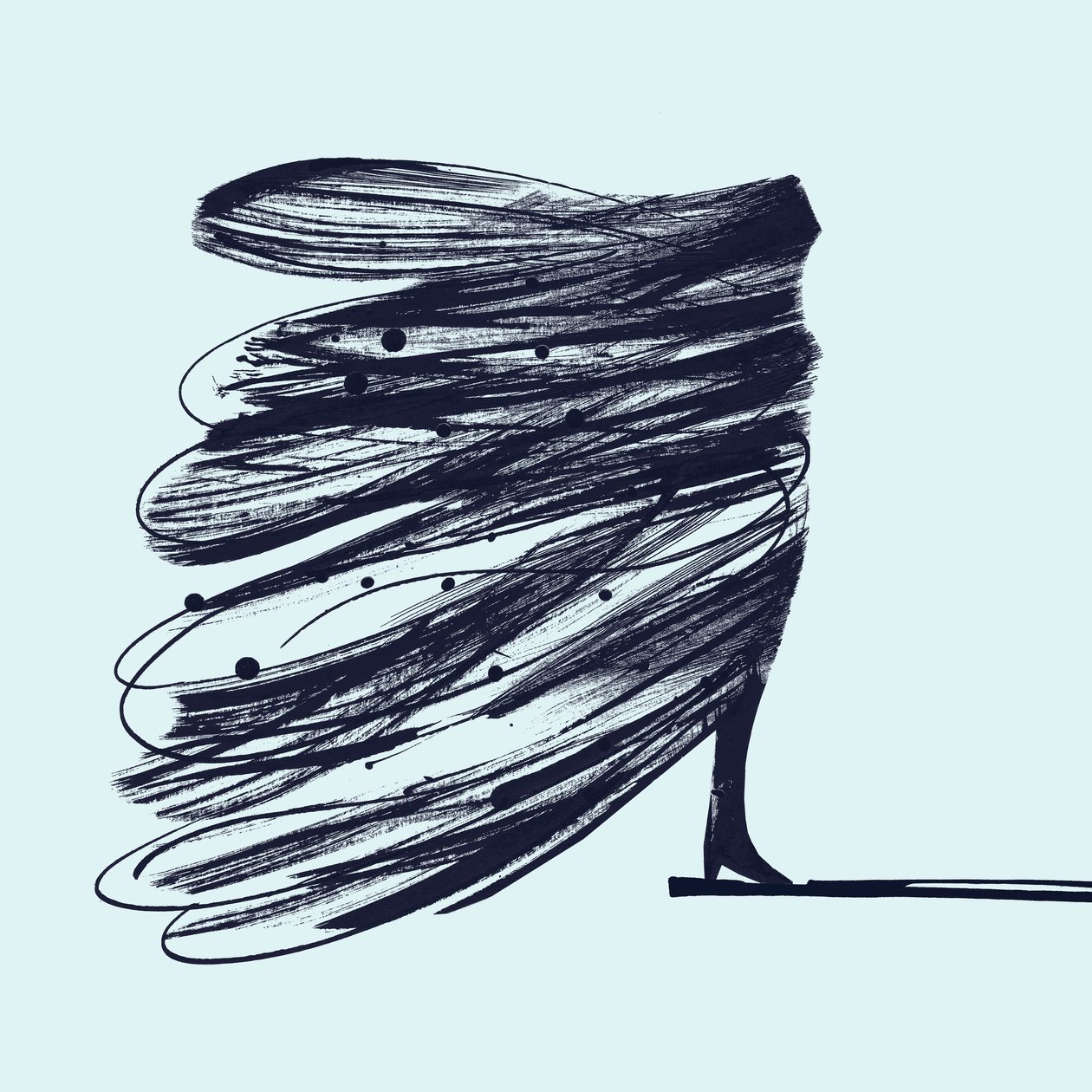 The Butterfly Girl, 2014 (tinta, papír) alkotó: Marco Campedelli