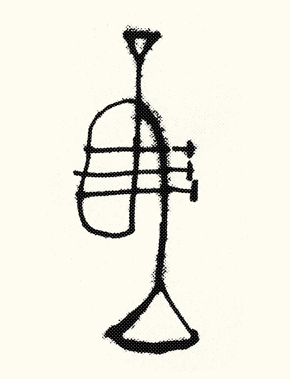 Trombita, 2019 (szitanyomás) alkotó: Marco Campedelli