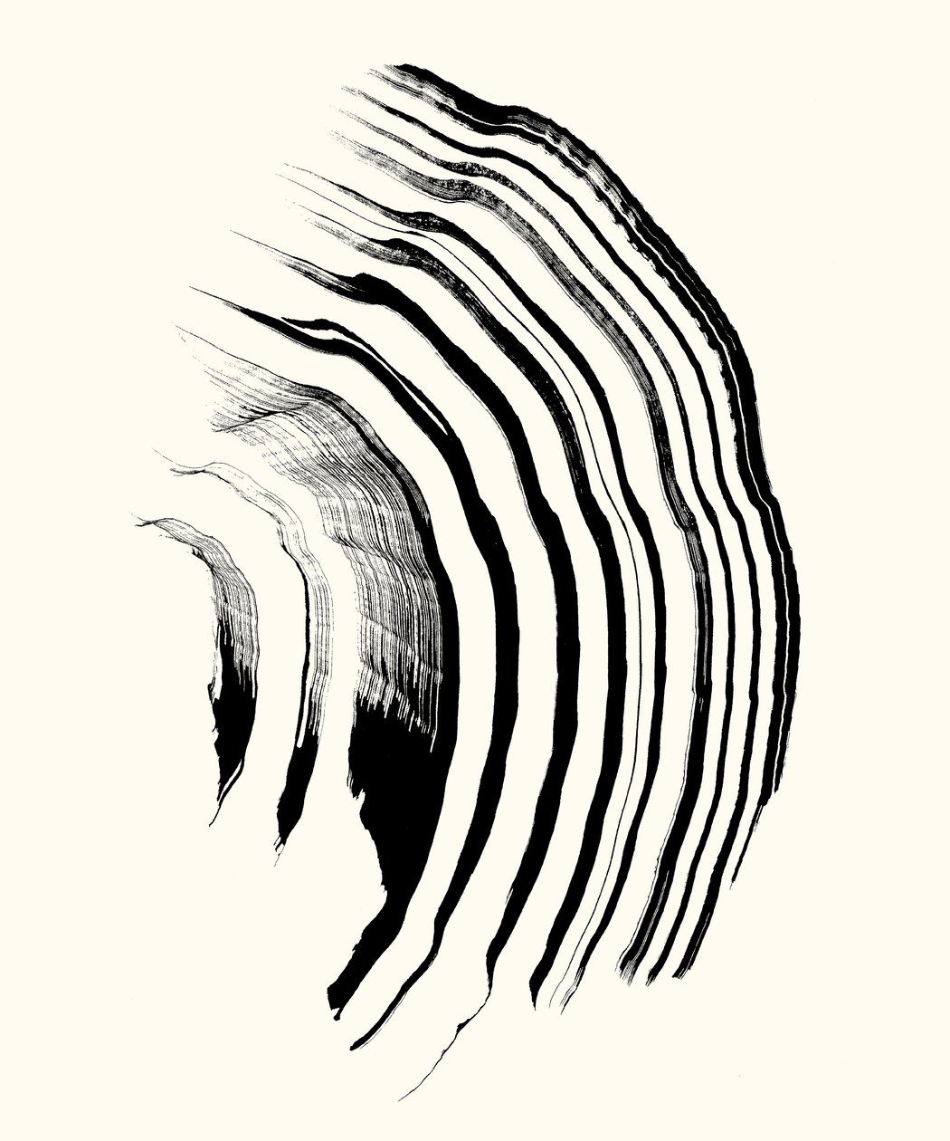 Vibration_01, 2023 (tinta, papír) alkotó: Marco Campedelli