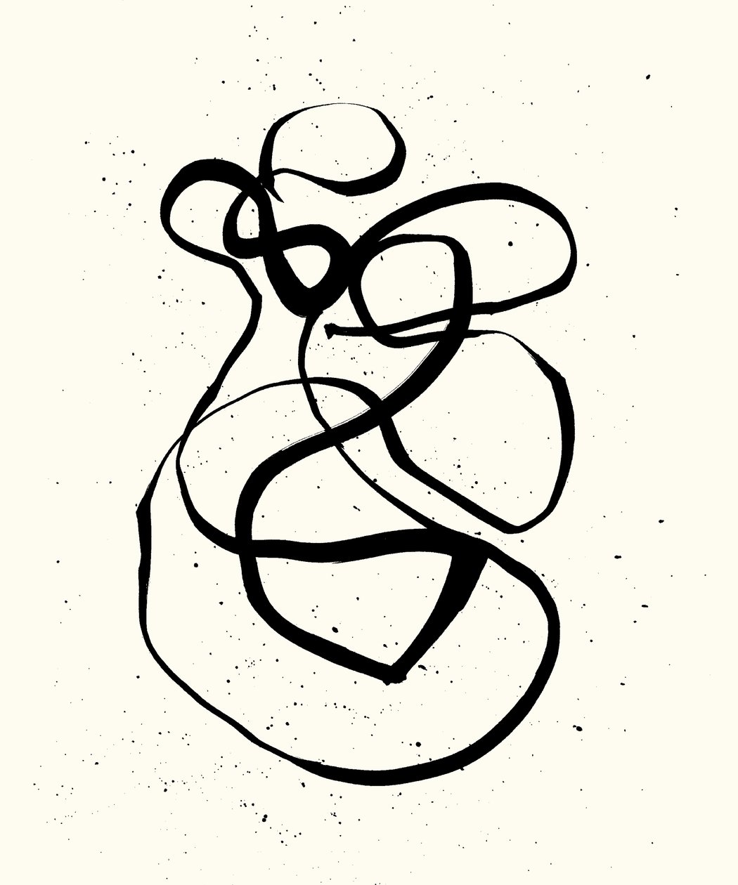 Vibration_03, 2023 (tinta, papír) alkotó: Marco Campedelli