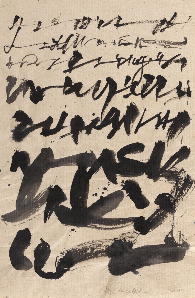 Wabi Sabi, 2018 (tinta, papír) alkotó: Marco Campedelli