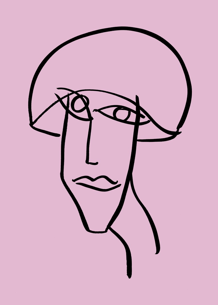 Woman, 2019 (tinta, papír) alkotó: Marco Campedelli