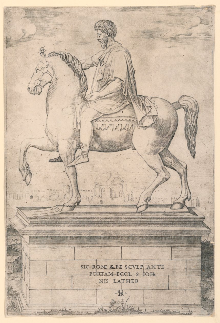 Marcus Aurelius lovas szobra alkotó: Marco Dente