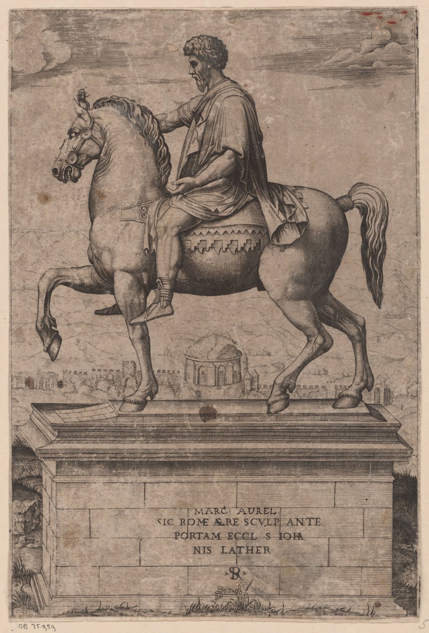 Marcus Aurelius lovas szobra alkotó: Marco Dente