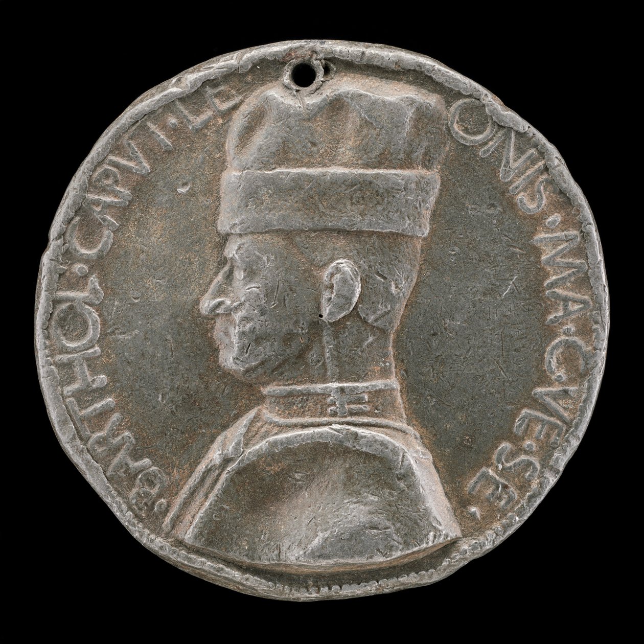Bartolommeo Colleone of Bergamo, 1400-1475, Condottiere [előlap], 1454 vagy utána. alkotó: Marco Guidizani